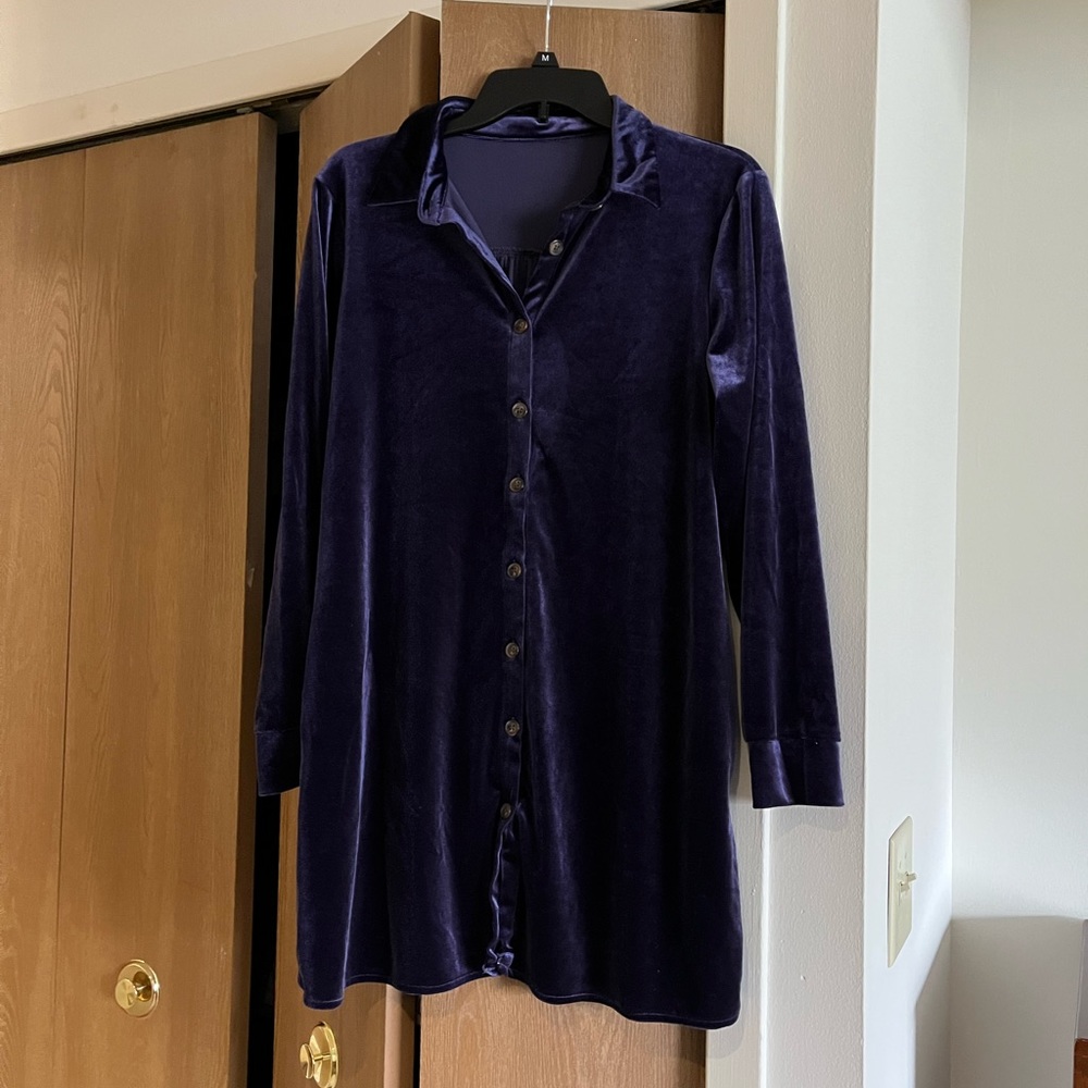 Purple Velvet Dress